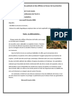 Compréhension de L'écrit 2 La Déforestation