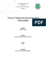 Etapas de Prevención de La Enfermedad