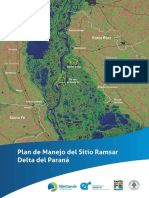 Plan de Manejo Del Sitio Ramsar Delta Del Paraná: Entre Ríos