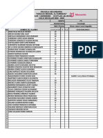 Lista de calificaciones Secundaria Ignacio Manuel Altamirano