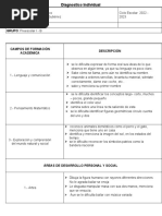 Sugerencias para Reportes de Evaluación Preescolar | PDF | Ritmo ...