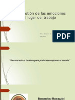 La Gestión de Las Emociones en El Lugar Del Trabajo: Jorge Gutiérrez Siles Ciudad de México A 28 de Agosto de 2018