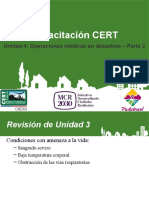 Capacitación CERT: Unidad 4: Operaciones Médicas en Desastres - Parte 2