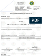 Covid Test Negative Result for Marcelo Joesel Arguelles