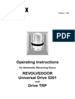 Operating Instructions Revolvedoor Universal Drive 5201 Drive TRP