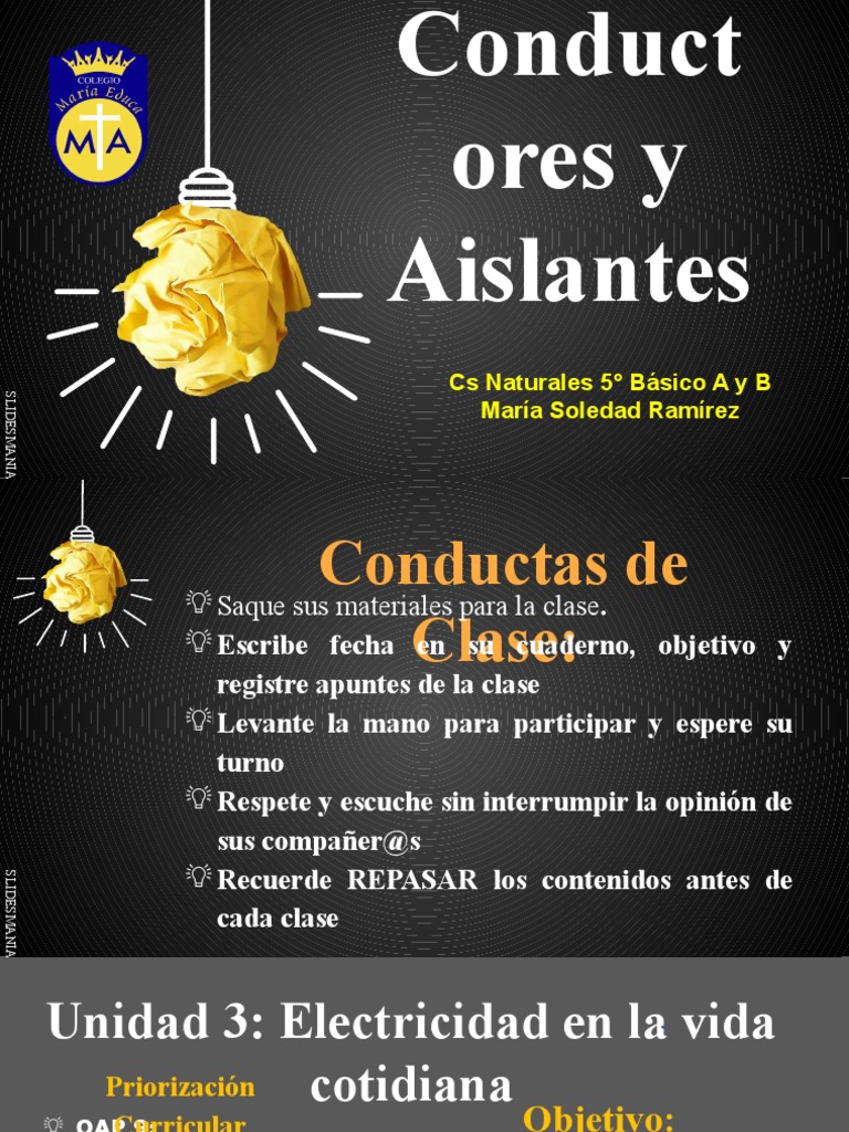 Conductores y Aislantes en Electricidad | PDF | Aislador (Electricidad ...