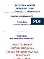 Pemberdayaan Komite Sekolah Dalam Upaya Peningkatan Mutu Pendidikan