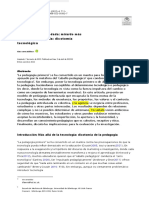 Docuemento Es Español de Una Pedagogía Enredada: Mirardo Más Allá de La Pedagogía: Dicotomía Tecnológica