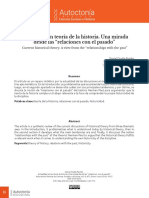 Actualidad en Teoría de La Historia. Una Mirada Desde Las "Relaciones Con El Pasado"