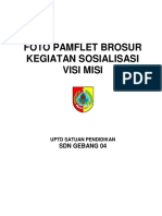 Foto Pamflet Brosur Sosialisasi Visi Misi