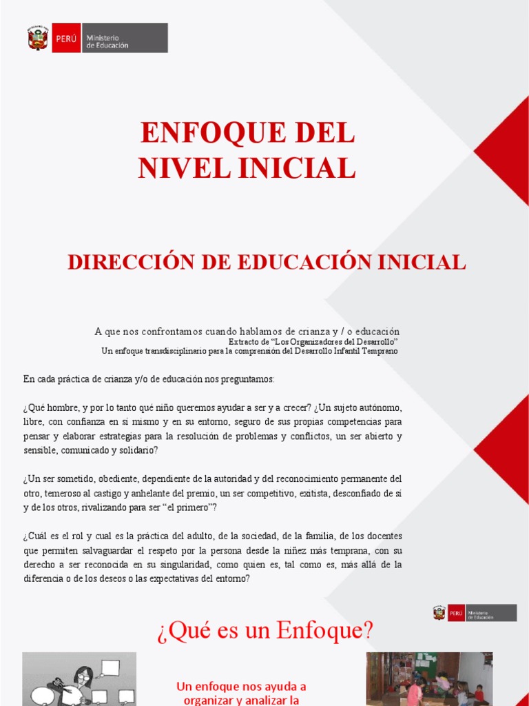 Enfoque Educación Inicial | PDF | Educación de la primera infancia ...
