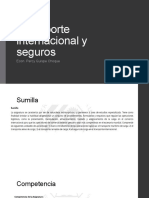 Transporte Internacional y Seguros: Econ. Percy Quispe Choque