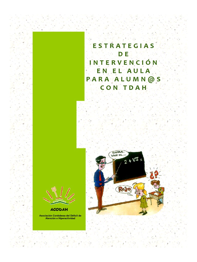 Estrategias de Intervencion en El Aula para Alumnos Con Tdah | PDF
