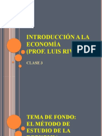 Introducción A La Economía (Prof. Luis Riveros) : Clase 3