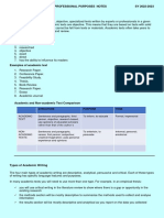 Academic Writing Types