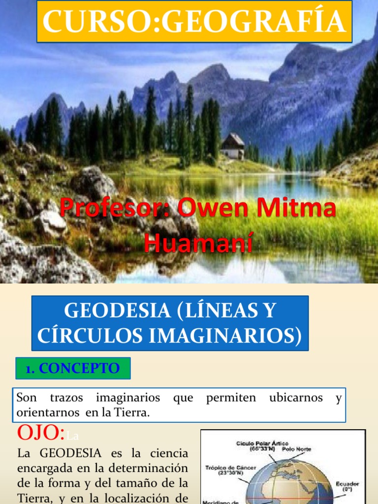 Geodesia y Líneas Imaginarias Terrestres | PDF | Ecuador | Tierra