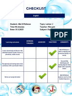 Blue and White Modern Bubbles Cleaning Checklist