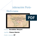 Confederación Perú-Boliviana: Nombre: Apellido: Grado y Seccion