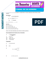 Factorial de Un Numero para Quinto de Secundaria