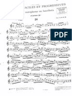 Études Por Saxophone - Faciles