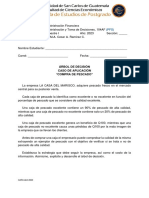 Árbol de Decisión Caso de Aplicación "Compra de Pescado": CARC/abril-2023