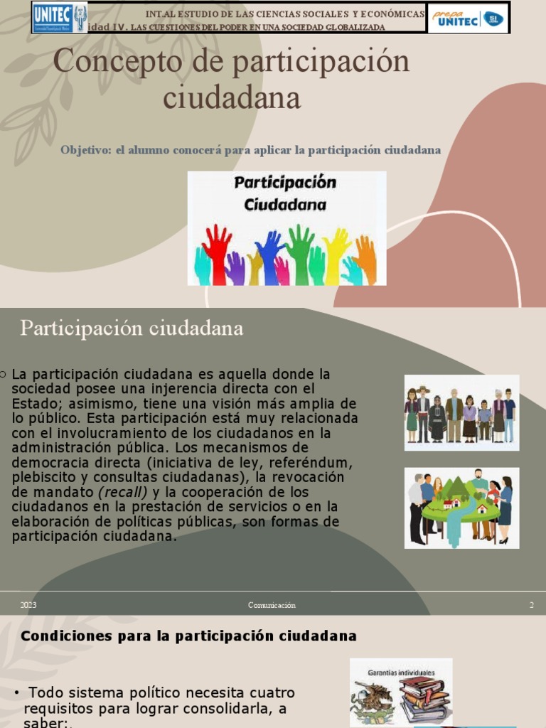 Participación Ciudadana en México PDF Participación pública