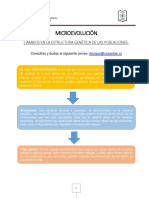 Microevolución: Cambios en La Estructura Genética de Las Poblaciones