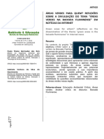 Áreas Verdes para Quem - Reflexões Sobre A Divulgação Do Tema "Áreas Verdes Na Baixada Fluminense" em Notícias Da Internet