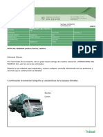 Cotización Succión Cilindro Aguas Servidas Camión 8m3. Taller. FEPASA.