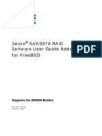 User Guide Addendum For Freebsd: 3ware Sas/Sata Raid Software