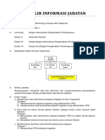 Formulir Informasi Jabatan: Ka Sub Bag PEP Ka Sub Bag Sisdur