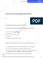 006 Parcial de Embriología 28 - 10 - 2021