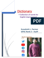 Dictionary: Collection of Words For