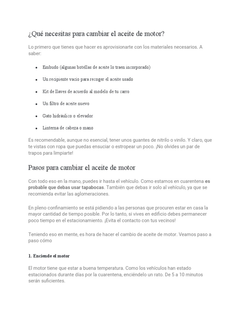 ¿Cuándo Cambiar El Aceite? La Guía Definitiva (¡Con Plan!) - yinzdbj