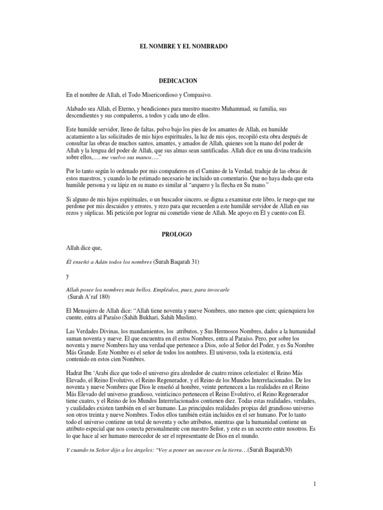 El Nombre y El Nombrado | PDF | Dios | Amor, image size:768x1024