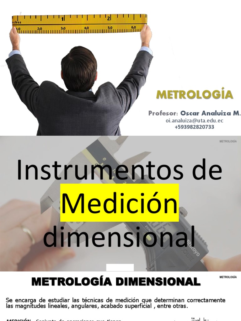 5 Instrumentos de Medición Dimensional - Parte 1 | PDF | Metrología ...