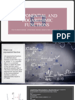 Exponential and Logarithmic Functions