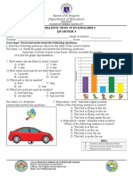 Summative Test Graphs and Prepositions