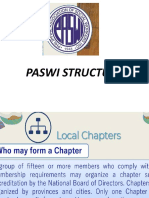 PASWI Structure and Local Chapters