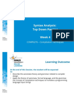 Pert 4 - Syntax Analysis-Top Down Parsing