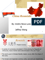 China Renminbi: By: Andris Nova Luna & Jeffrey Wong