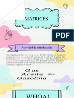 Producción de gas, aceite y gasolina con matrices