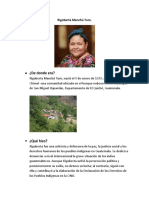 Contenido de Infografia de Rigoberta Menchu