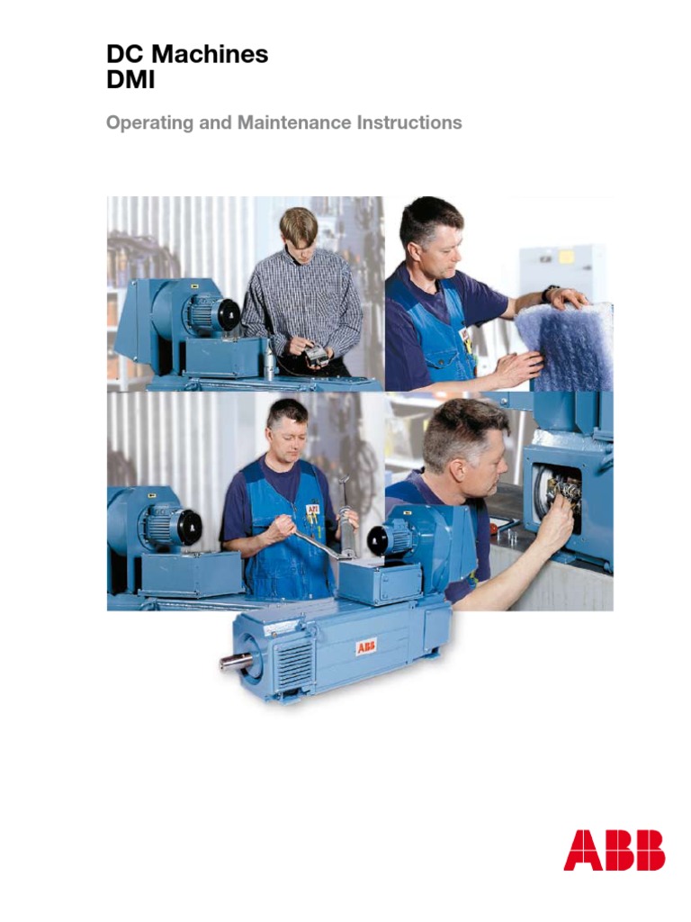 ABB-DMI Type DC Machines Operating and Maintenance Instructions | PDF ...