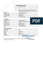 Shipper: Commercial Invoice