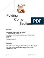 Folding Conic Sections: Materials