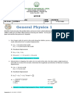 General Physics 1: College of San Benildo - Rizal