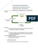 Aprendizaje Experiencial Por David Kolb y Método Del Arco