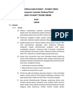 Rencana Kerja Dan Syarat - Syarat (RKS) Pembangunan Lanjutan Gedung Parkir Syarat-Syarat Teknik Umum