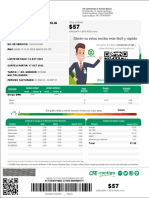 CFE Factura bimestral sin consumo